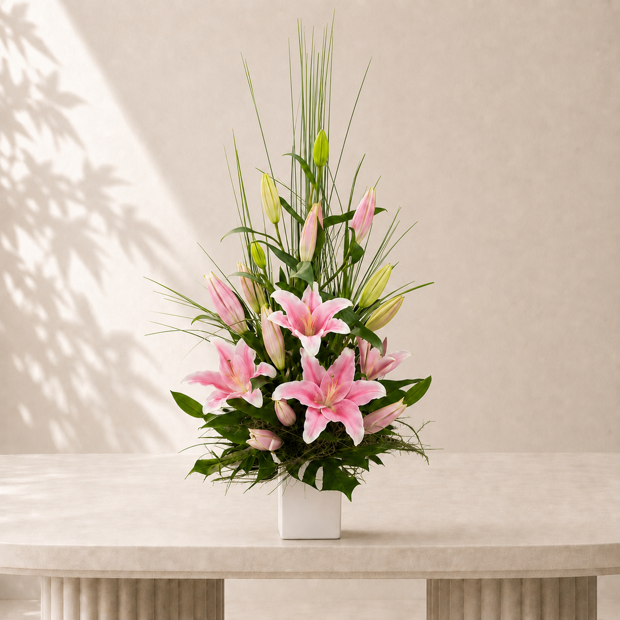 Blush Lily Vase