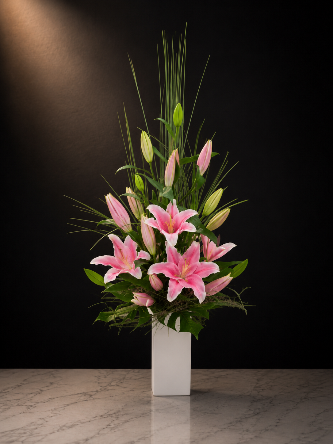 Blush Lily Vase